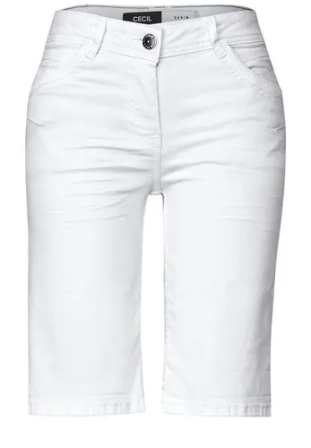 CECIL Jeansbermudas Style Scarlett - Bermudas mit Stretch für optimalen Tragekomfort, ideal für lässige Freizeit-Outfits und vielseitige Kombinationsmöglichkeiten.