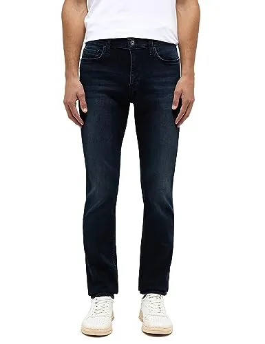 MUSTANG Herren Jeans Hose Vegas - Jeans mit mittelhohem Bund und schmalem Schnitt, 5-Pocket-Design und hochelastischem Baumwollmix – ideal für den täglichen Komfort und modischen Look.