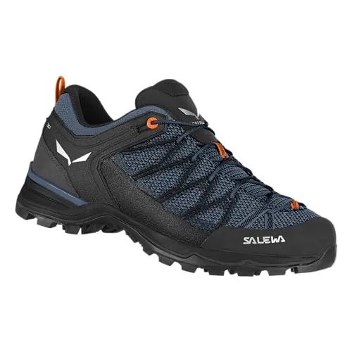 Salewa Mountain Trainer Lite Herren Wanderhalbschuhe, Blau, 10 - Wanderschuhe für technische Zustiege, leicht und flexibel mit 3F System für optimale Passform und Climbing Lacing für präzise Schnürung. Ideal für schnelle Wanderungen auf jedem Terrain.