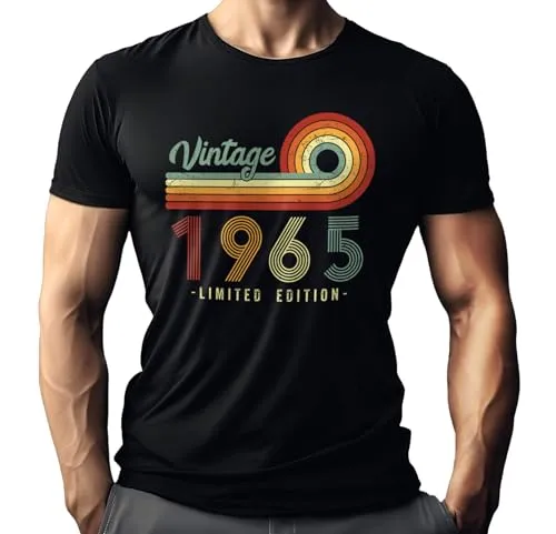 Herren T-Shirt als Geschenk für Männer zum 60. Geburtstag: Vintage 1965 Limited Edition