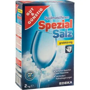 GutundGünstig Spülmaschinensalz, Spezial Salz, gegen Kalk, grobkörnig, 2kg