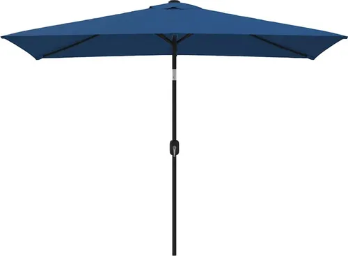 vidaXL Sonnenschirm mit Metall-Mast 300x200 cm – Azurblau von vidaXL
