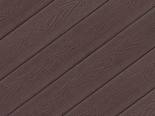 Belladoor | 4 m | Braun 25mm Terrassendiele WPC, Hohlkammerprofil Wendediele Strukturiert Fein Geriffelt, Holzoptik Rutschfest Pflegeleicht Witterungsbeständig