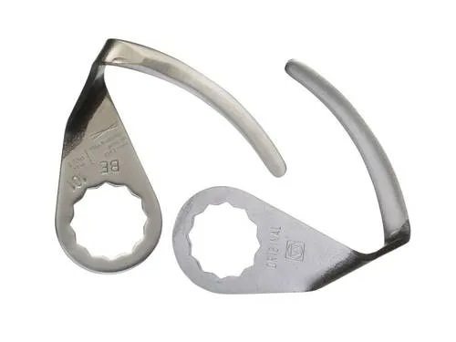 Fein 63903101010 Schneidmesser 2St. - Perfekt für präzises Ausglasen - Sonstige, ideal zum Ausglasen unter der Motorhaube mit kurzem Schenkel, 2er-Pack für vielseitige Anwendungen.