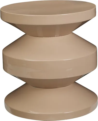 Beistelltisch DH 31x33 cm beige – Moderner Kaffeetisch - Kompakter Beistelltisch mit eleganter beige Oberfläche, ideal als Laptoptisch oder für Snacks. Robustes Eisenmaterial sorgt für Stabilität.