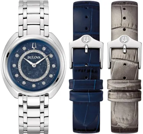 Bulova Duality Silber Damen Armbanduhr 96X160