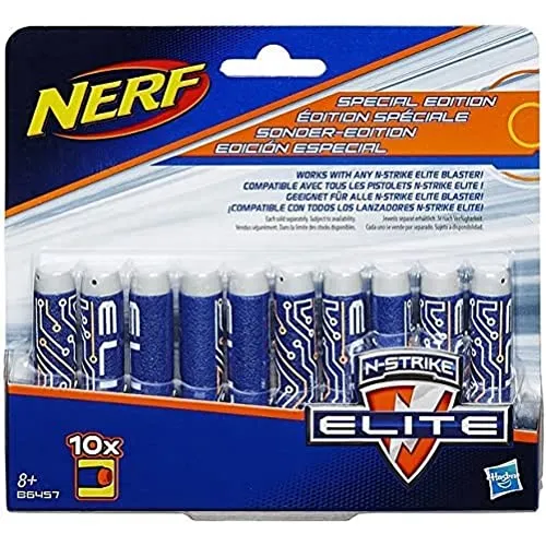 Hasbro Nerf B5571EU5 - N-Strike Elite Deko 10er Dart Nachfüllpack Spielzeugblaster, Sportspielzeug