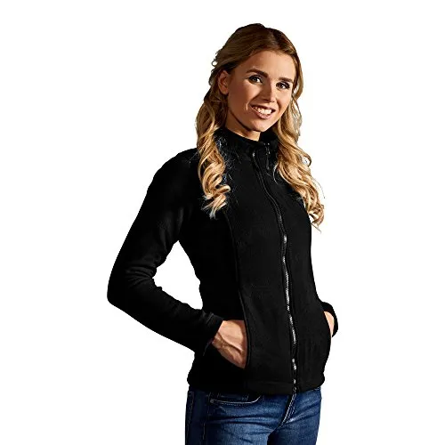 Leichte Fleece Jacke C+ Damen, Schwarz, L