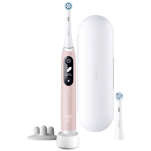 Oral-B iO Series 6S Elektrische Zahnbürste Rosa - Elektrische Zahnbürste für Damen mit 5 Putzmodi, oszillierend-rotierend-pulsierend für gründliche Reinigung und sanfte Pflege.