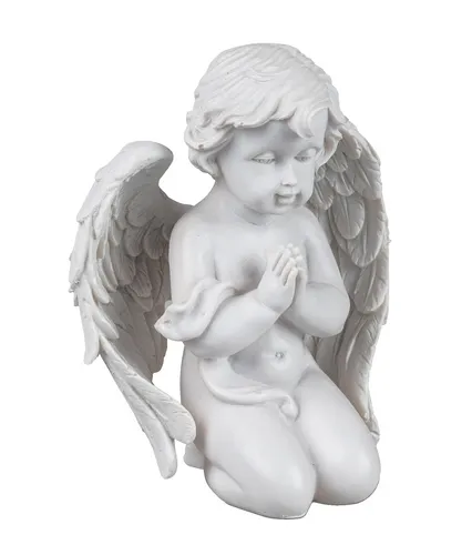 Engel Deko kniender Schutzengel Weihnachtsengel Skulptur Figur Objekt Elfe Fee