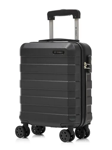 YONSLY Trolley Reisekoffer S – Handgepäck mit 4 Rollen - Robuster Hartschalenreisekoffer aus leichtem ABS-Material mit 360°-Doppelrollen für mühelose Mobilität. Integriertes Sicherheitsschloss sorgt für geschützte Aufbewahrung. Ideal für Reisen und den täglichen Gebrauch.