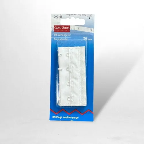 Gold-Zack BH-Verlängerer 75mm, Fb weiß (992155); 1 Stück von Gold-Zack
