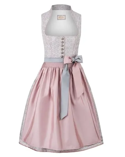 Stockerpoint Damen Monroe Midi Dirndl in Altrosa, Größe 32 von Stockerpoint