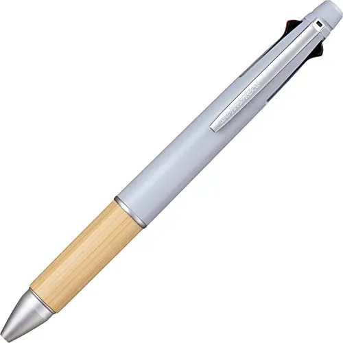 Mitsubishi Pencil MSXE5200B5.79 Jetstream 4&1 Bamboo 0,5 Multifunktionsstift, Blaugrau