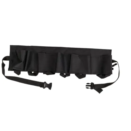 Schwarzer Flaschenhalter, Biergürtel für 6 Flaschen mit Metall Flaschenöffner, Länge ca. 124 cm, im Geschenkkarton