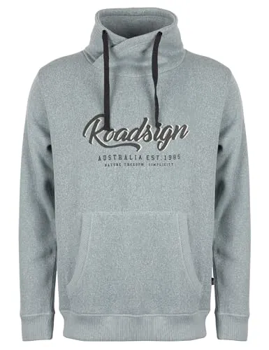 ROADSIGN australia Herren Sweatshirt meliertes Tube für gemütliche Stunden mit modernem Twist blau, 3XL
