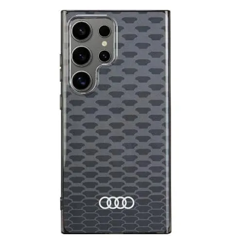 Audi IML Stitching Pattern Case für S24 Ultra S928 - Schwarz - Standard Handyhüllen mit einzigartigem IML-Muster, robuster Hartschalenkonstruktion aus TPU/PC für optimalen Schutz und elegantes Design.