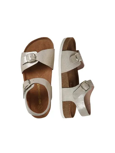 vertbaudet Ledersandalen mit 2 Schnallen Kinder Sandale
