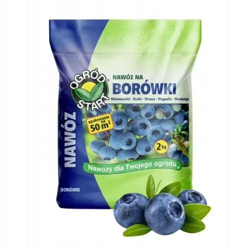 Ogród Start Heidelbeeren-Dünger NPK Granulat 2kg für Heidelbeeren und andere säureliebende Pflanzen