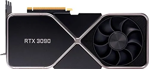 NVIDIA GeForce RTX 3090 Founders Edition - Hochleistungs-Grafikkarte - Grafikkarten mit 24 GB GDDR6X Videospeicher und 384-Bit Schnittstelle, ideal für Gaming und kreative Anwendungen.
