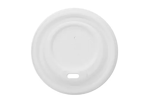 wisefood Deckel Bagasse-Deckel für Kaffeebecher, weiß, Ø 80 mm, (200-tlg)