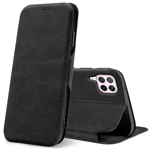 Für Huawei P40 Lite Style Handy Hülle Schutz Tasche Flip Case Klapphülle
