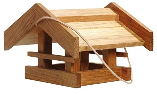 Luxus-Vogelhaus Klassisches Vogelhaus aus Eiche - Nistkästen aus hochwertigem, wetterfestem Eichenholz, handgefertigt und besonders robust für eine lange Lebensdauer. Ideal zum Aufhängen im Garten oder Balkon.