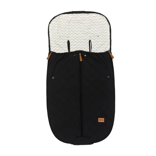 Fillikid Sommerfußsack Light Big für Kinderwagen, Buggy schwarz 7800118
