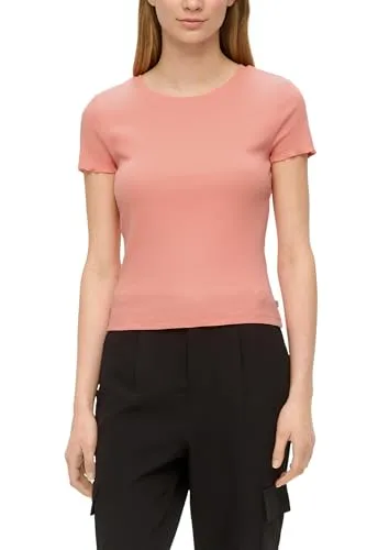 QS Cropped Top mit Rippstruktur
