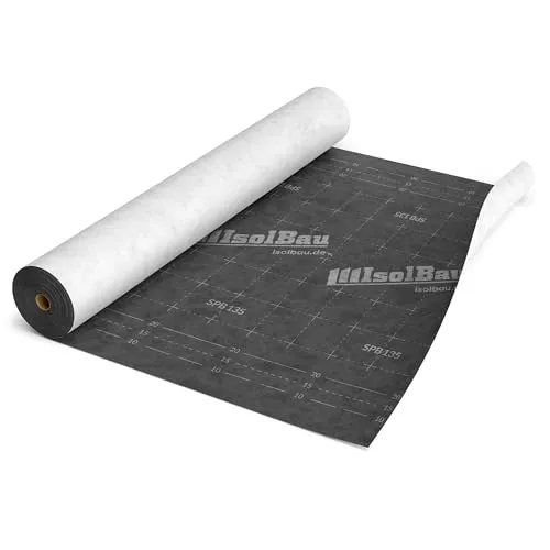 Isolbau Unterspannbahn SPB 135, 150 m² Rolle (1,5 x 100 m) - Dachfolie mit 135 g/m² Flächengewicht - Dampfdurchlässige Unterdeckbahn, wasserdicht und witterungsbeständig