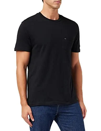 Lee Herren Pocket Tee T Shirt - Schwarz, XL EU - T-Shirts für Herren, mit praktischer Brusttasche für zusätzlichen Stauraum und lässigen Look.