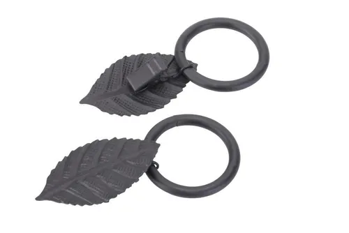 Gardinen- & Vorhangringe Schwarz von DécoProfi