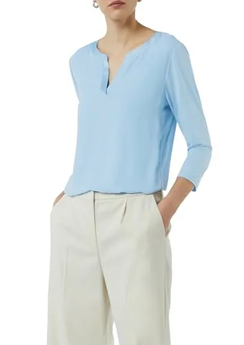 Damen T-Shirt 3/4 Arm - Regular Fit ohne Verschluss, ideal für lässige Freizeitlooks und bequemes Tragen