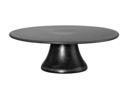 ASA SELECTION Tortenplatte grande in Black Iron 22,5cm - Tortenplatten, elegantes Design in schwarzer Eisenoptik, ideal für stilvolles Servieren von Kuchen und Gebäck bei besonderen Anlässen.
