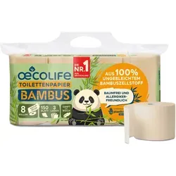 Toilettenpapier 8er BAMBUS