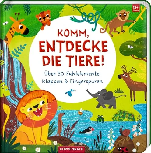 Komm, entdecke die Tiere! – Interaktives Pappbilderbuch für kleine Entdecker