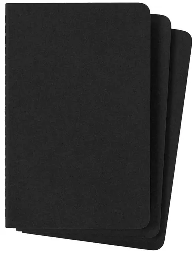MOLESKINE Notizheft Cahier P/A6 liniert Karton schwarz 3 Stück