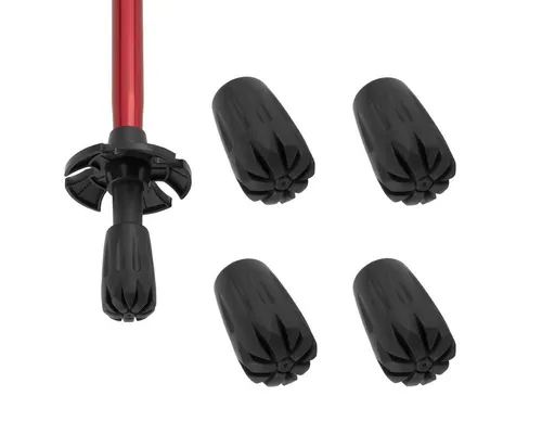 MidGard Nordic-Walking-Stöcke Ersatz-Pads Gummipads Gummipuffer Gummifüße für Wanderstöcke (4 St)