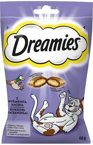 Dreamies 5998749116500 Katzenleckerlis Ente Snacks 60g Dreamies 5998749116500