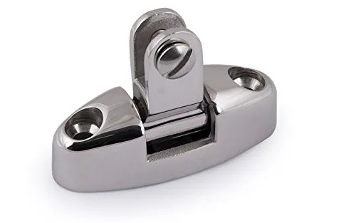 Nautika Verdecksbeschlag Edelstahl Verdecksscharnier Deckfitting Klappscharnier Bimini Halterung Sonnenverdeck Persenning Sonnendach Befestigung