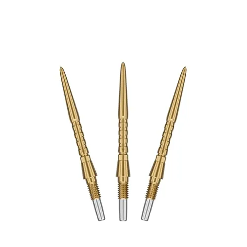 Target Darts Swiss Point Storm Dartspitzen, Surge (3er Pack Spitzen-Set) 26MM -Gold | Wechselbare Dartspitzen, Swiss Storm Spitzen, Profi Dart Zubehör
