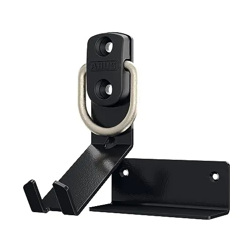 ABUS Wandanker WBA65 B/BS + Bike Holder – Sichere Fahrradhalterung für E-Bikes und mehr - Schlösser & Sicherheit: Platzsparende Wandhalterung für E-Bikes und Fahrräder, stabil mit 10mm Bügel für höchste Sicherheit, einfache Montage ohne Dübel.