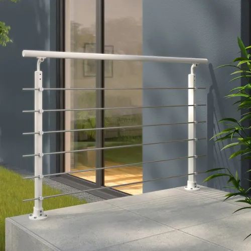 Produktbild DOLLE Geländer-Komplettset, Aluminium weiß, 150 cm