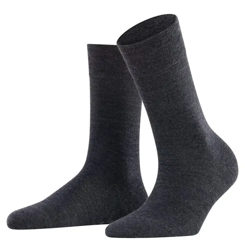 Falke Tagessocke Sensitive Berlin (hautschmeichelnde Baumwolle) anthrazitgrau Damen - 1 Paar, Größe: 39-42