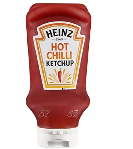 Heinz Tomato Ketchup 500 ml Sque, Chilli - Feuriger Ketchup mit Cayennepfeffer für eine extra scharfe Note. Ideal zum Dippen und Verfeinern von Gerichten.