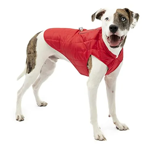 Kurgo Loft Hundejacke XL - Wasserdicht und Reflektierend für Winterabenteuer - Winterjacke für Hunde, ultraleicht und wendbar, ideal für kalte Tage. Mit Reißverschluss für Hundegeschirr, reflektierend für mehr Sicherheit.