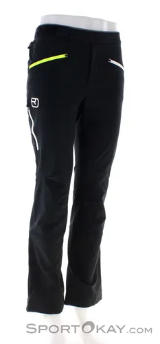 Ortovox Col Becchei Pants Men black raven (M) - Hosen für Herren, elastisch und atmungsaktiv, ideal für anspruchsvolle Skitouren im alpinen Gelände, PFC-frei und klimaneutral, optimaler Tragekomfort durch Merinowolle.