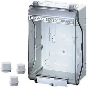 1St. Hensel KG 9002 KV-Leergehäuse - Hochwertiges Thermoplast, ideal für Aufputz-Anwendungen mit IP 55 Schutzart