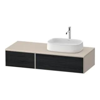 Duravit Zencha Konsolenwaschtischunterbau, 1300x550mm mit 2 Auszügen