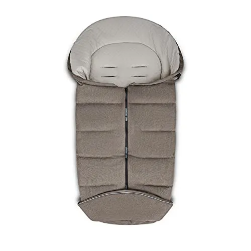 ABC Design Winterfußsack - Gepolsterter Fußsack für Kinderwagen (Nature) - Fußsäcke für kühle Temperaturen, mit flauschigem Innenstoff für angenehme Wärme und variabler Gurtanpassung. Hergestellt aus nachhaltig recycelten Materialien.